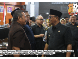**Rapat Paripurna DPRD Indramayu: Wakil Bupati Syaefudin Jabarkan Raperda untuk Meningkatkan Kualitas Pelayanan dan Pengelolaan Keuangan**