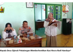 Kepala Desa Sijeruk Pekalongan Memberhentikan Kasi Kesra Rudi Handoyo*