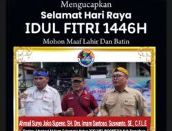Keluarga Besar DPD IWOI Kabupaten Pemalang,Mengucapkan selamat hari Raya Idul Fitri 1466 H
