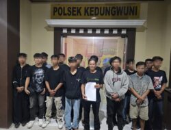 *Polres Pekalongan Amankan Pemuda yang Terlibat Tawuran Saat Malam Takbiran*
