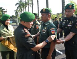 Danrem 071/Wijayakusuma Terima Laporan Korps Kenaikan Pangkat Prajurit Wijayakusuma