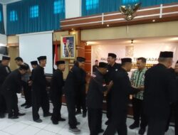 Rapat sekaligus halal bihalal Perwapus PSHT (Persaudaraan Setia Hati Terate) Punjer Madiun Kota Semarang, Jawa Tengah.