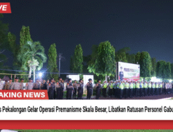 Polres Pekalongan Gelar Operasi Premanisme Skala Besar, Libatkan Ratusan Personel Gabungan