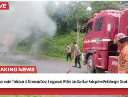 *Mobil Nissan Grand Livina Terbakar di Jalan Raya Kajen-Paninggaran*