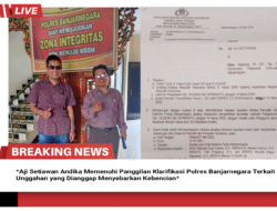 *Aji Setiawan Andika Memenuhi Panggilan Klarifikasi Polres Banjarnegara Terkait Unggahan yang Dianggap Menyebarkan Kebencian*