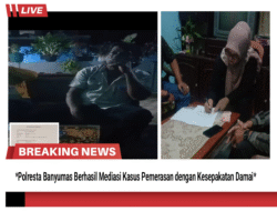 Polresta Banyumas Berhasil Mediasi Kasus Pemerasan dengan Kesepakatan Damai