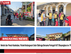 Meriah dan Penuh Keakraban, Polsek Kedungwuni Gelar Olahraga Bersama Peringati HUT Bhayangkara ke-79