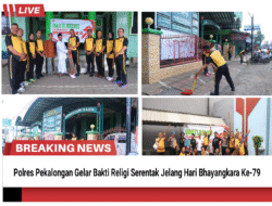 *Polres Pekalongan Gelar Bakti Religi Serentak dalam Rangka Hari Bhayangkara ke-79*