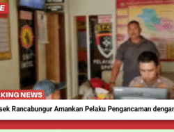 Polsek Rancabungur Amankan Pelaku Pengancaman dengan Pisau