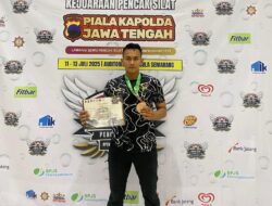 Bripda Hanif Irvando Raih Juara 3 pada Kejuaraan Pencak Silat Piala Kapolda Jateng 2025
