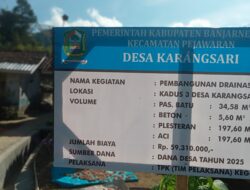 Pembangunan Drainase dan Irigasi Tersier Dusun Suren Rampung, Warga Dihimbau Jaga Kebersihan