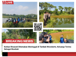 Warga Geger, Mayat Rinawati Ditemukan Mengapung di Tambak Wonokerto