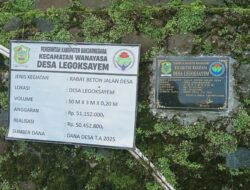 Pembangunan Jalan Rabat Beton Dorong Perekonomian Desa Legoksayem