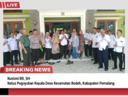 Kustoni BR, SH  Ketua Paguyuban Kepala Desa  Kecamatan Bodeh, Kabupaten Pemalang