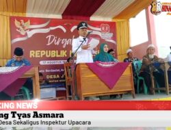 Kepala Desa Jatingarang Anjang Tyas Asmara Bertindak Selaku Inspektur Upacara