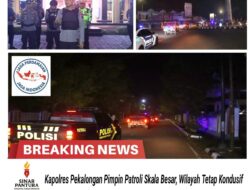 Polres Pekalongan Gelar Patroli Skala Besar Jaga Kondusifitas Wilayah