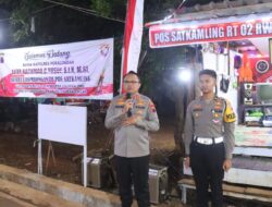 Kapolres Pekalongan Tinjau Satkamling di Desa Legokkalong, Dorong Warga Aktif Jaga Kamtibmas