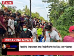Tiga Warga Tengengwetan Tewas Tertabrak Kereta Api di Jalur Sragi–Pekalongan