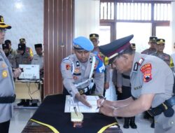 Kapolres Pekalongan Pimpin Sertijab Kapolsek Karangdadap, Tekankan Sinergitas Forkopimcam