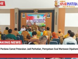 Rakor Perdana Camat Petarukan Jadi Perhatian, Pernyataan Soal Wartawan Dipahami Beragam