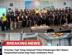 Satlantas Polres Pekalongan Bekali Sopir Ambulans Desa Pelatihan Safety Driving dan Kegawatdaruratan