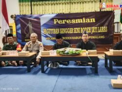 Camat Bodeh Meresmikan Sanggar Seni Bodeh Jati Laras Dan Buka Bersama