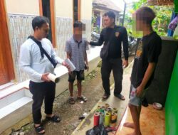 Patroli KRYD Polsek Karangdadap Temukan Dua Remaja Membuat Selongsong Petasan