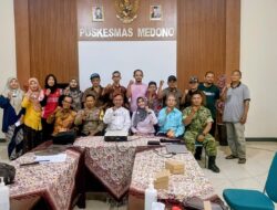 PUSKESMAS MEDONO PERKUAT SINERGI LINTAS SEKTOR, BENTUK SATGAS KESEHATAN KELURAHAN SAPURO KEBULEN
