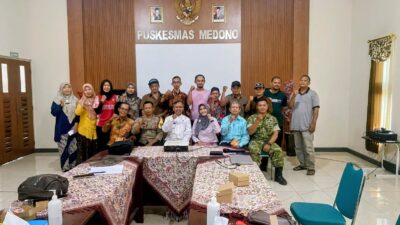 PUSKESMAS MEDONO PERKUAT SINERGI LINTAS SEKTOR, BENTUK SATGAS KESEHATAN KELURAHAN SAPURO KEBULEN