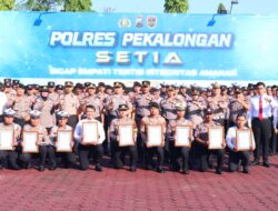 Polres Pekalongan Beri Penghargaan kepada 10 Personel Berprestasi, Wujud Apresiasi atas Dedikasi dan Pelayanan Prima