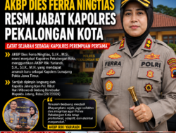 AKBP Dies Ferra Ningtias Resmi Jabat Kapolres Pekalongan Kota, Catat Sejarah sebagai Kapolres Perempuan Pertama