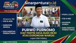 Didorong Warga dan Niat Membangun Desa, Purwo Purnomo Resmi Daftar Calon Kades Bumirejo