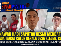 Bawa Semangat Pengabdian, Gunawan Resmi Daftar Bakal Calon Kades Klegen Comal