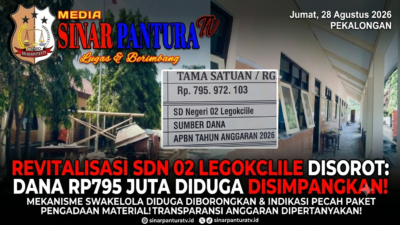 Revitalisasi SDN 02 Legokclile Senilai Rp795 Juta Disorot, Diduga Diborongkan dan Terindikasi Pecah Paket Pengadaan