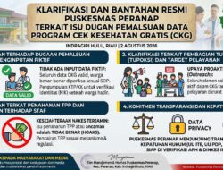 KLARIFIKASI DAN BANTAHAN RESMI PUSKESMAS PERANAP TERKAIT ISU DUGAAN PEMALSUAN DATA PROGRAM CEK KESEHATAN GRATIS (CKG)