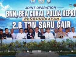 OPERASI GABUNGAN UNGKAP 2,6 TON CAIRAN MENGANDUNG METAMFETAMIN DI KAPAL MV OCEAN PORTER BERBENDERA TANZANIA