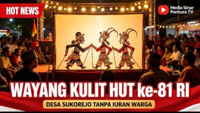 Pagelaran Wayang Kulit Meriahkan HUT Ke-81 RI di Desa Sukorejo, Kades Jaroni Tegaskan Warga Tidak Dipungut Sumbangan