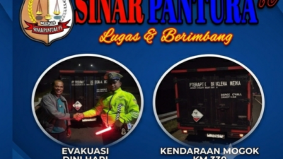 Mobil Kehabisan Solar di Tol KM 330, Pengendara Dibantu Respon Cepat Call Center 110 Polres Pekalongan