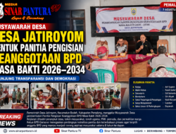 Musyawarah Desa Jatiroyom Bentuk Panitia Pengisian Keanggotaan BPD Masa Bakti 2026–2034, Junjung Transparansi dan Demokrasi