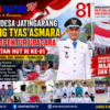 Kepala Desa Jatingarang Jadi Inspektur Upacara HUT ke-81 Kemerdekaan RI, Ajak Warga Perkuat Gotong Royong