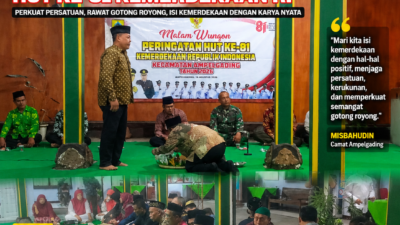 Pemerintah Kecamatan Ampelgading Gelar Wungon HUT ke-81 Kemerdekaan RI, Perkuat Persatuan dan Gotong Royong