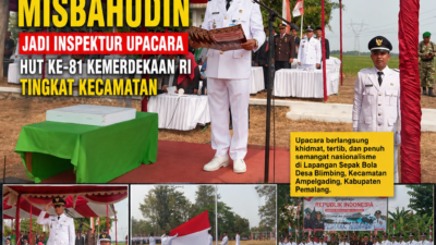 Camat Ampelgading Misbahudin Jadi Inspektur Upacara HUT ke-81 Kemerdekaan RI Tingkat Kecamatan