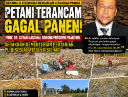 Kemarau Mengancam Ketahanan Pangan, Prof. Sutan Nasomal Dorong Presiden Prabowo Gerakkan Lintas Kementerian Atasi Krisis Air