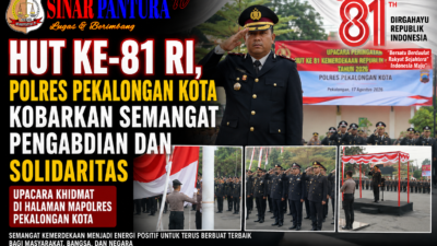 HUT Ke-81 RI, Polres Pekalongan Kota Kobarkan Semangat Pengabdian dan Solidaritas
