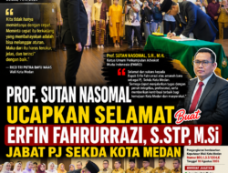 Prof. Sutan Nasomal Ucapkan Selamat atas Pengangkatan Erfin Fahrurrazi sebagai Pj Sekda Kota Medan