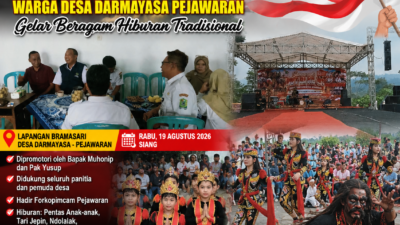 Semarak HUT RI ke-81, Warga Desa Darmayasa Pejawaran Gelar Beragam Hiburan Tradisional