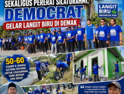 Bersih Lingkungan Sekaligus Pererat Silaturahmi, Demokrat Gelar Gerakan Langit Biru di Demak