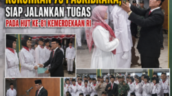 Camat Ampelgading Kukuhkan 73 Paskibraka, Siap Jalankan Tugas pada HUT ke-81 Kemerdekaan RI