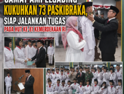 Camat Ampelgading Kukuhkan 73 Paskibraka, Siap Jalankan Tugas pada HUT ke-81 Kemerdekaan RI