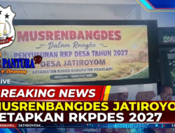 MusrenbangDes Jatiroyom Tetapkan RKPDes 2027, Fokus pada Infrastruktur, Pemberdayaan, dan Penguatan Ekonomi Masyarakat
